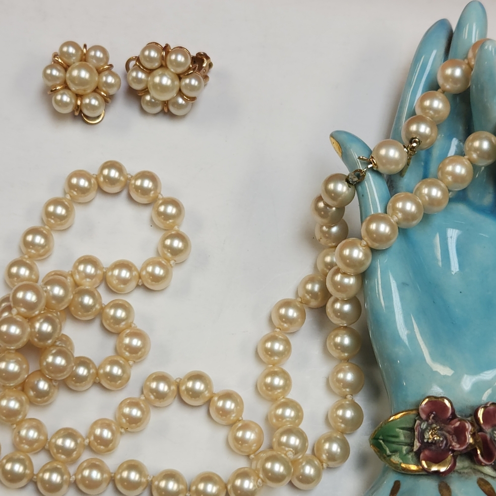 Vtg Marvella Necklace and Earring Set